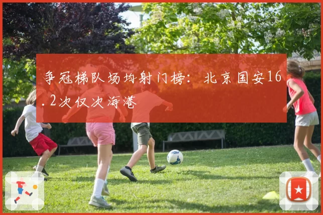 争冠梯队场均射门榜：北京国安16.2次仅次海港